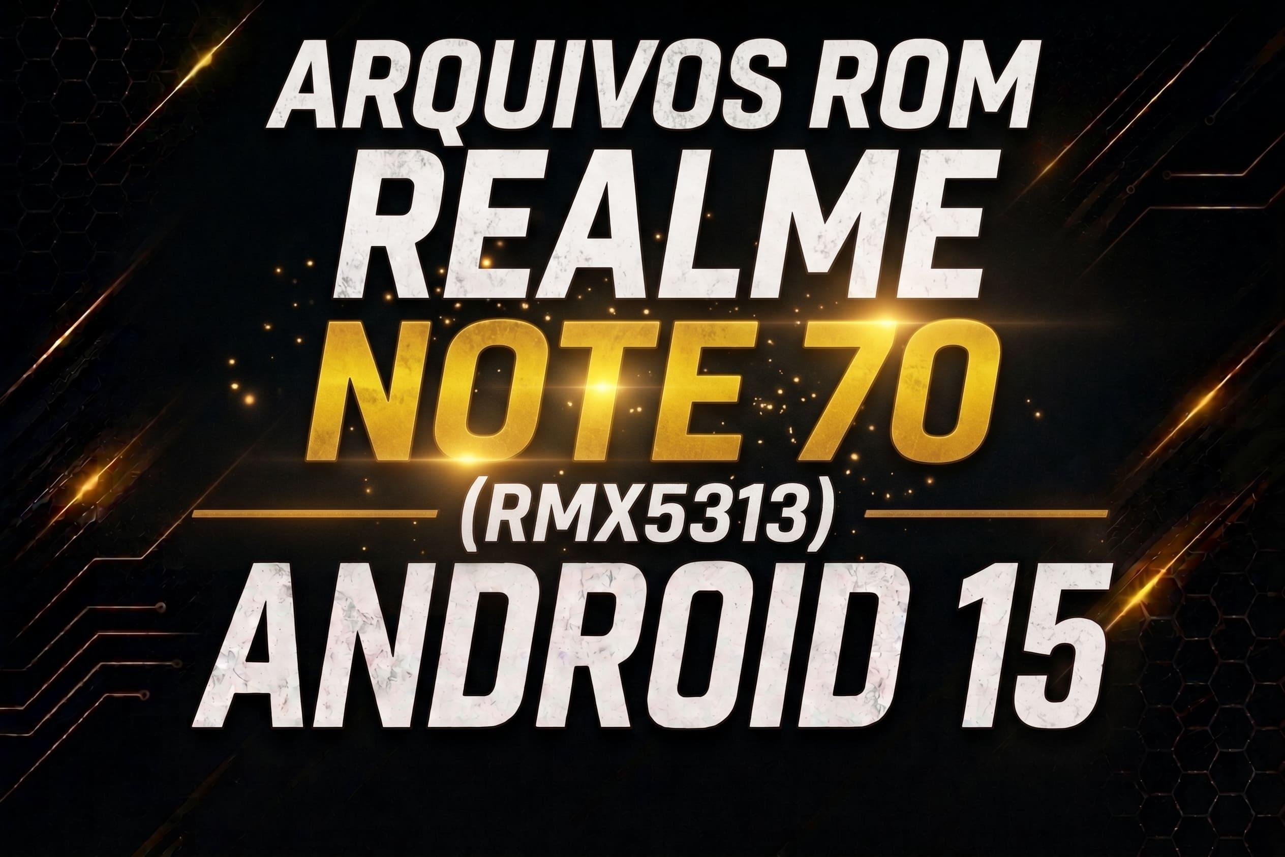 📂 ROM Realme Note 70 Android 15 (RMX5313)